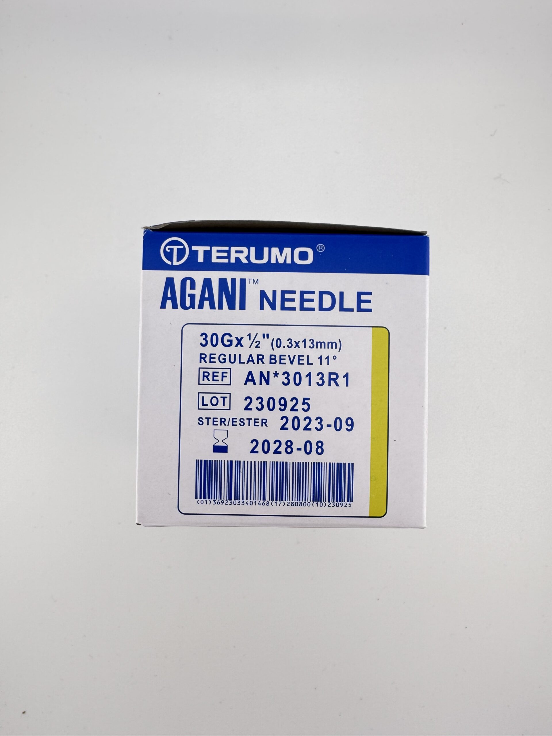 Terumo Hypodermic Needles Yellow 30g x 0.5″ (13mm)
